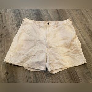 Vintage 90s Caboose Carpenter Shorts White Denim Women’s  Train Engineer